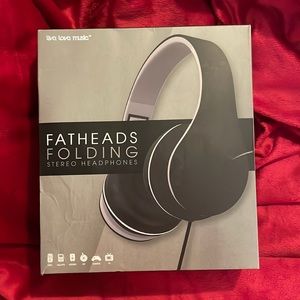 Fatheads folding stereo headphones